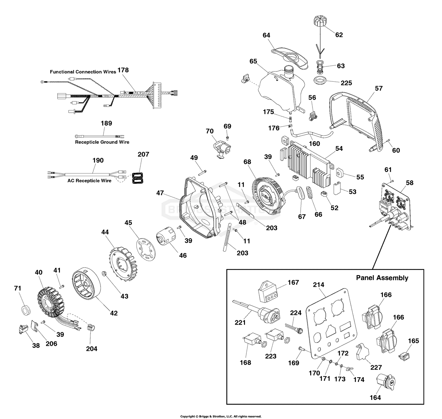 Alternator & Control Panel (80022466P1)