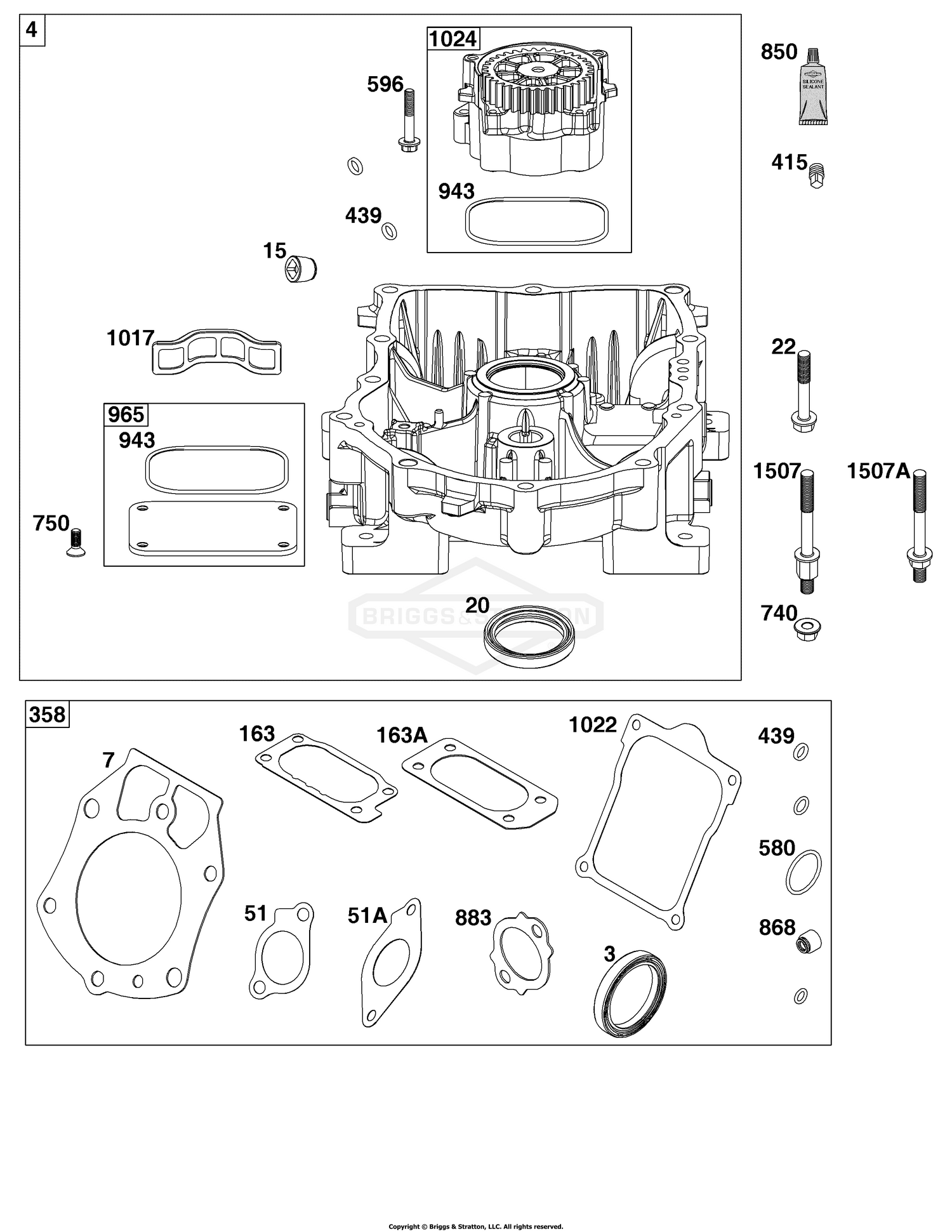 Crankcase Cover/Sump Group