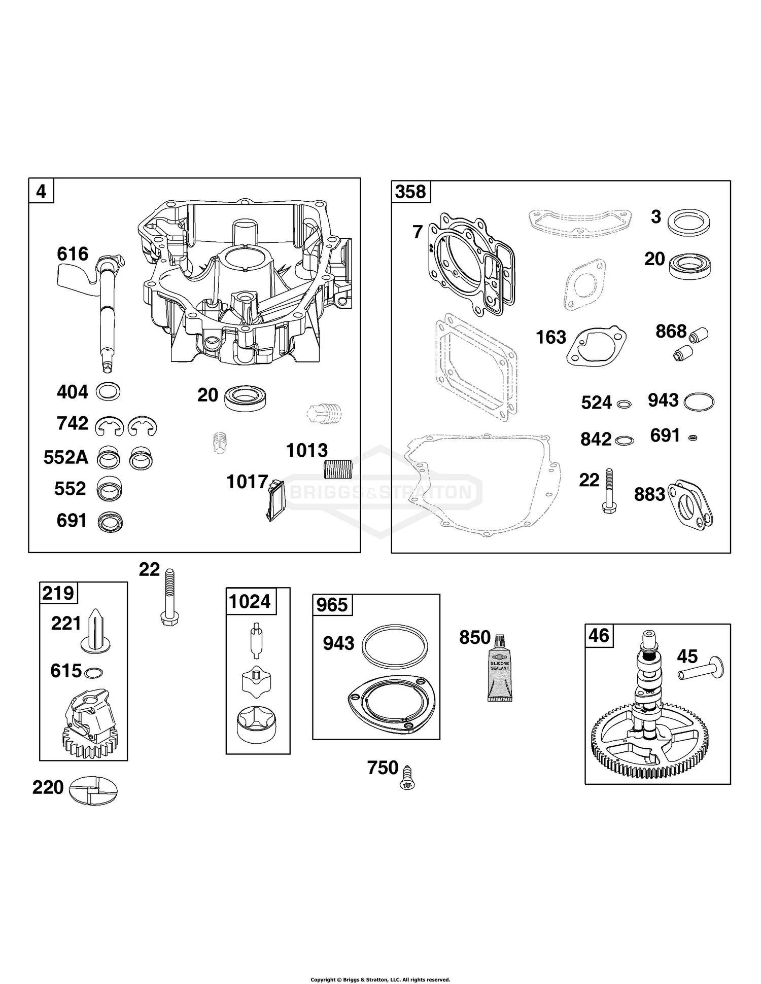 Crankcase Cover/Sump Group