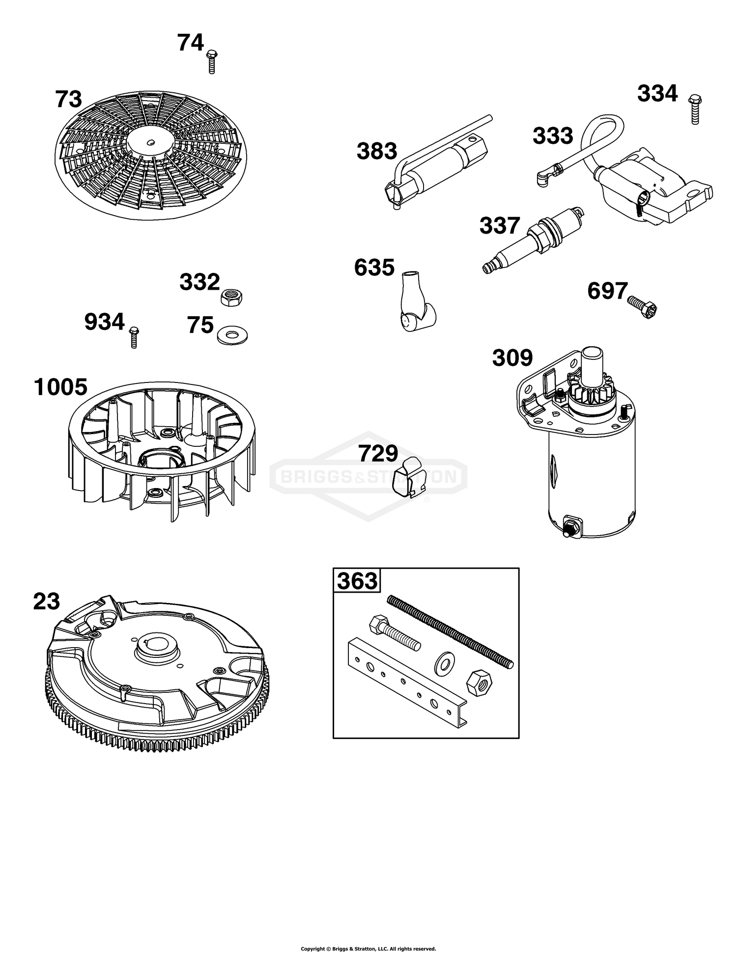 Flywheel, Ignition, and Starter Group
