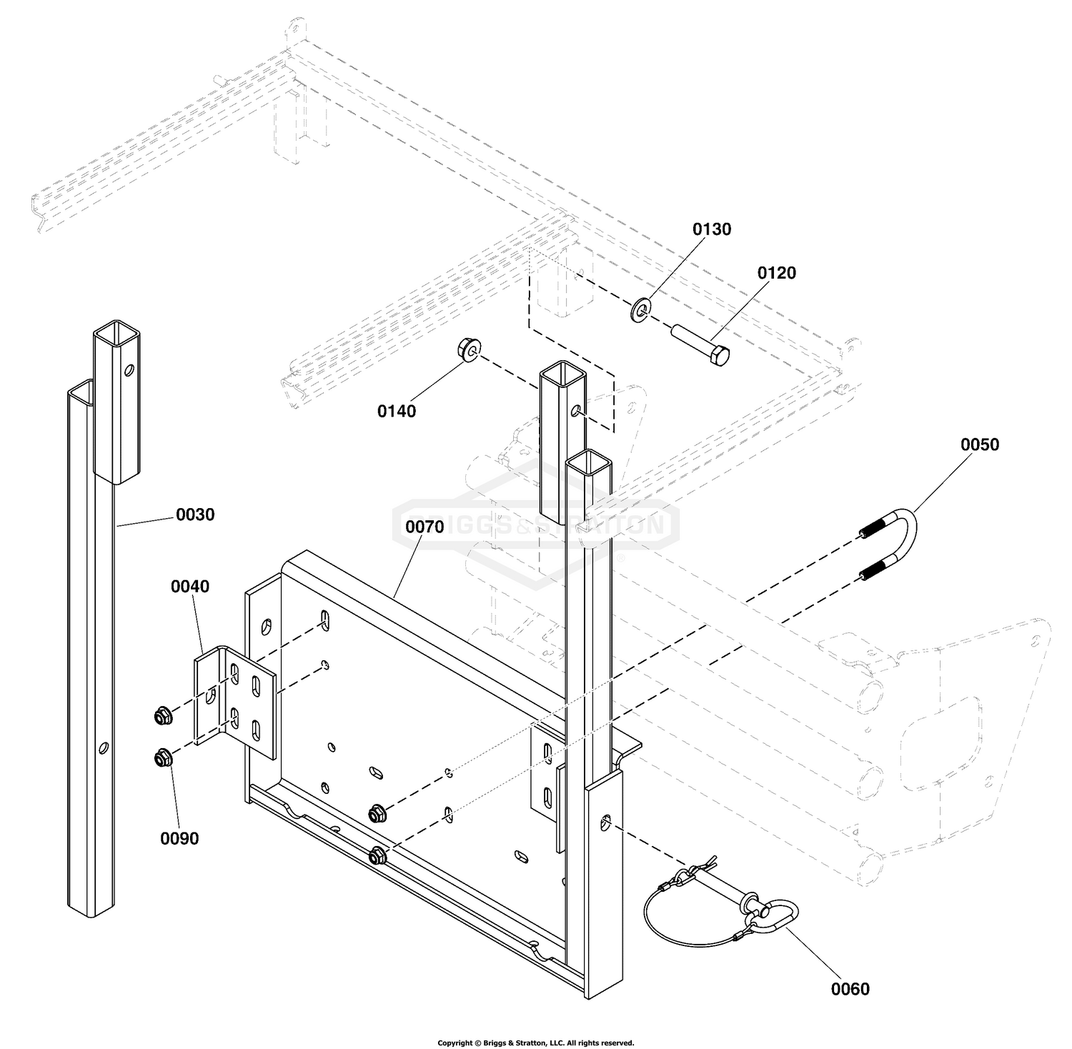 2-Bag Mount Group (Models with Round Tube Bumpers)