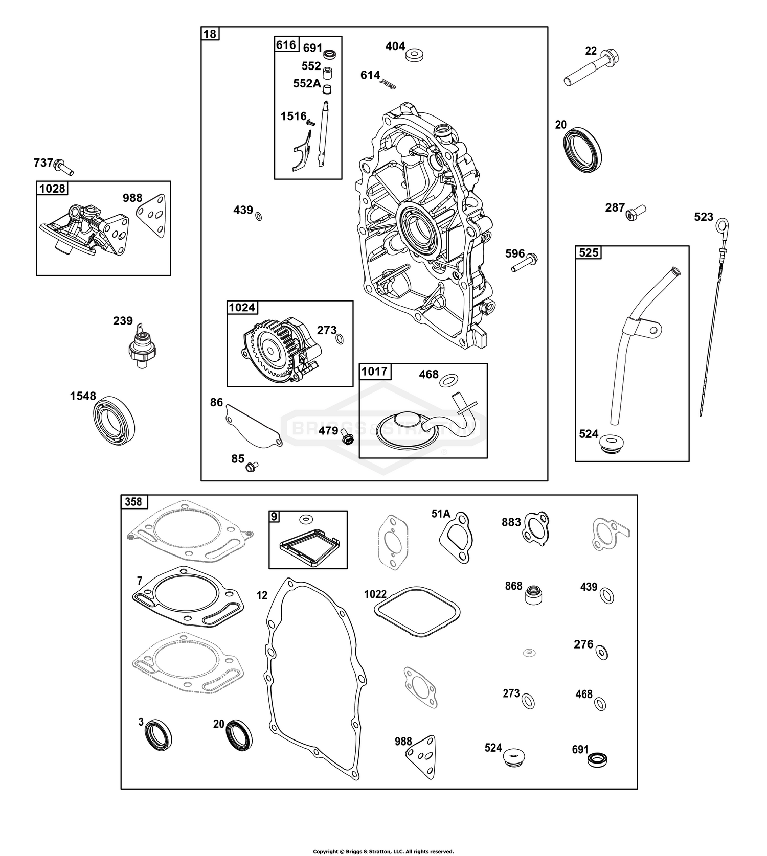 Crankcase Cover/Sump Group