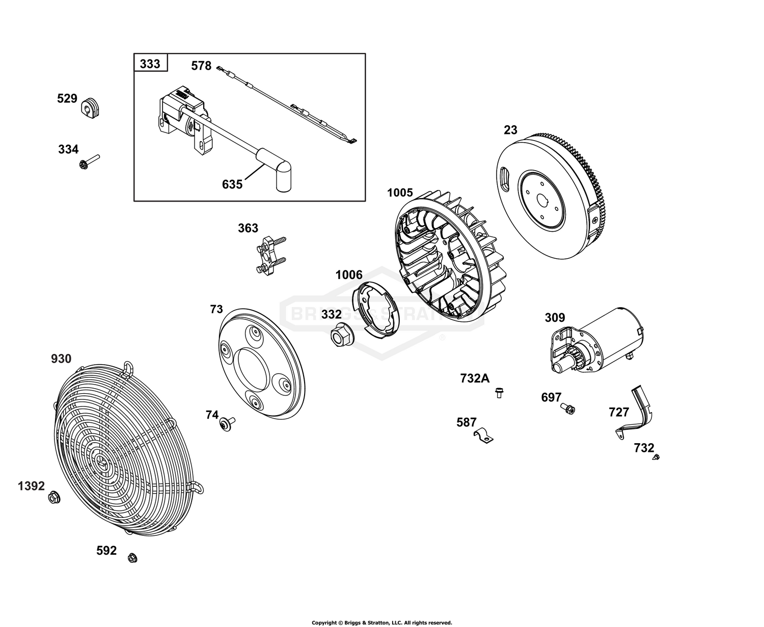 Flywheel, Ignition, and Starter Group