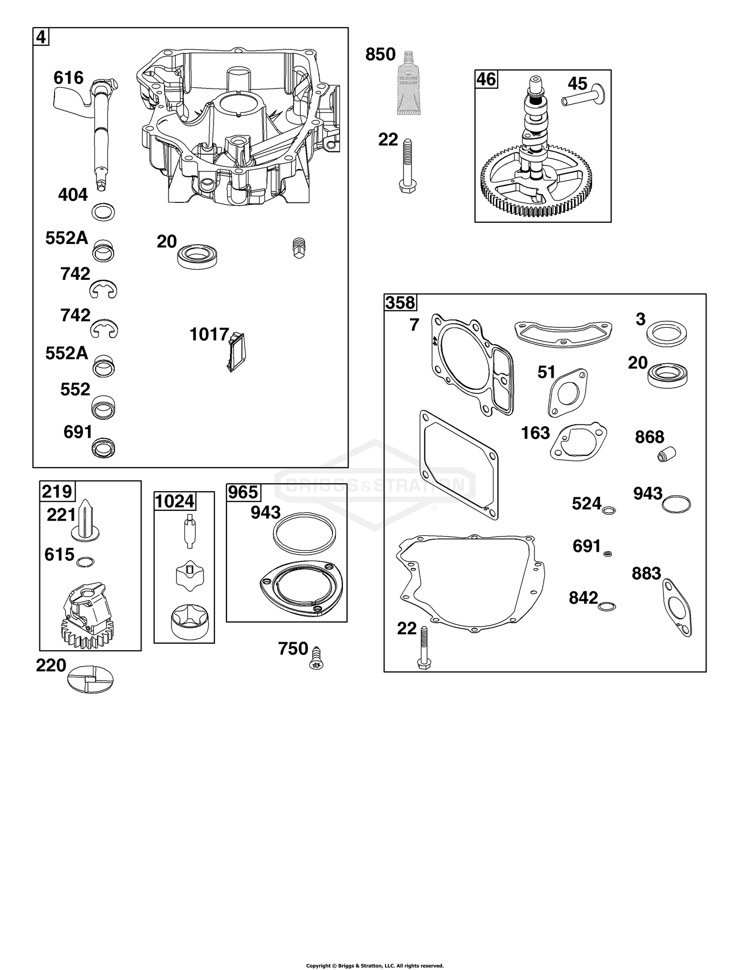 Crankcase Cover/Sump Group