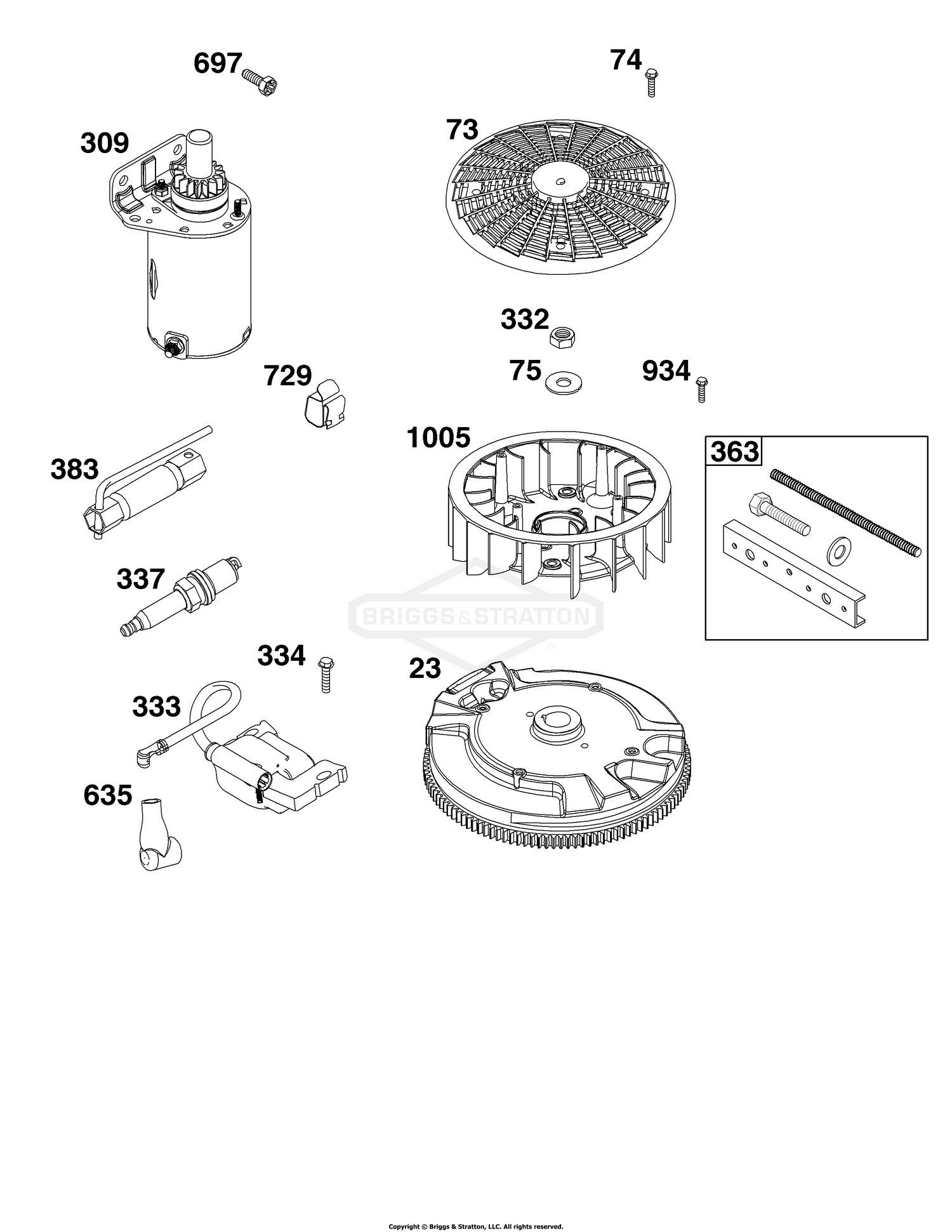 Flywheel, Ignition, and Starter Group