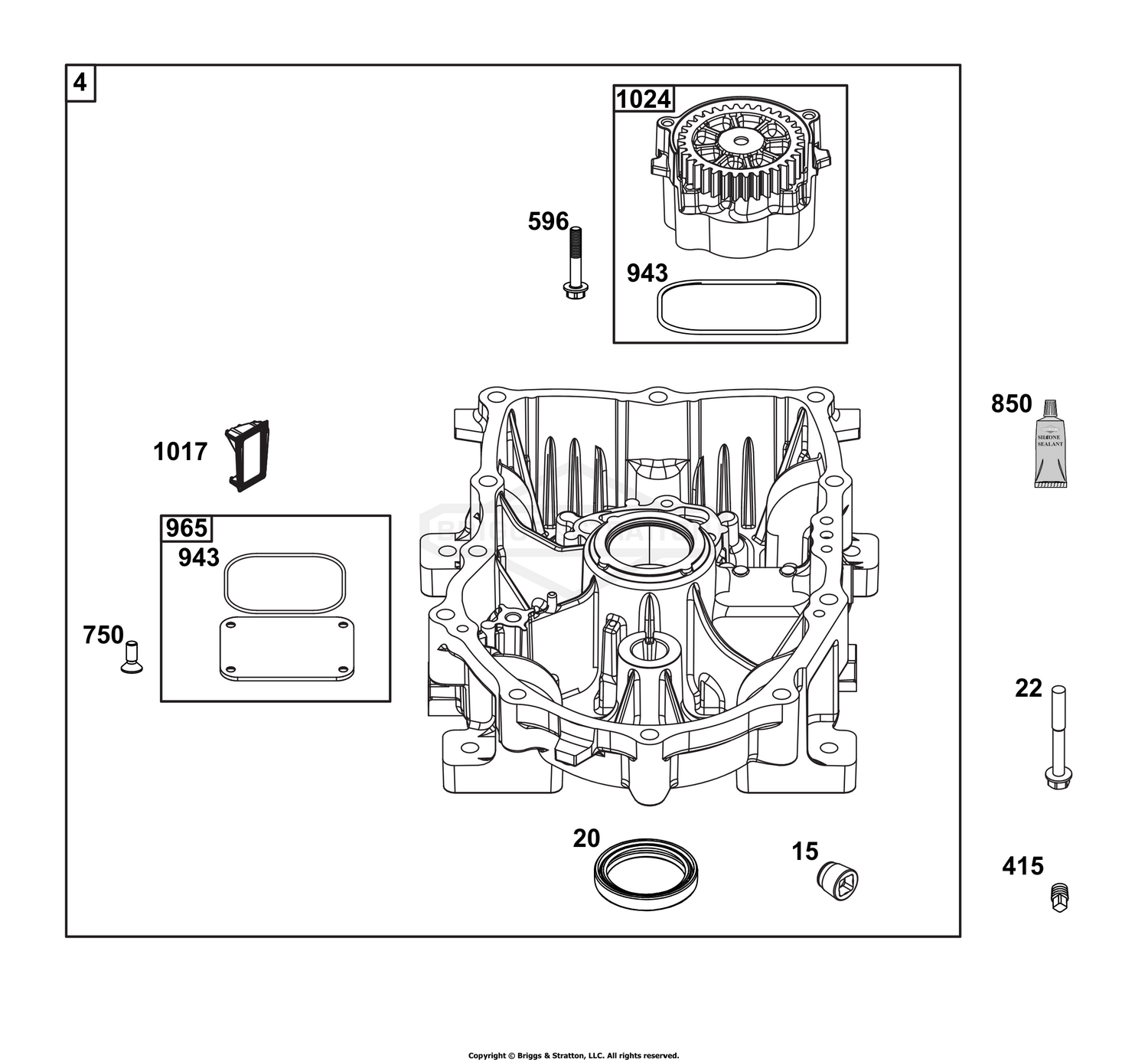 Crankcase Cover/Sump Group