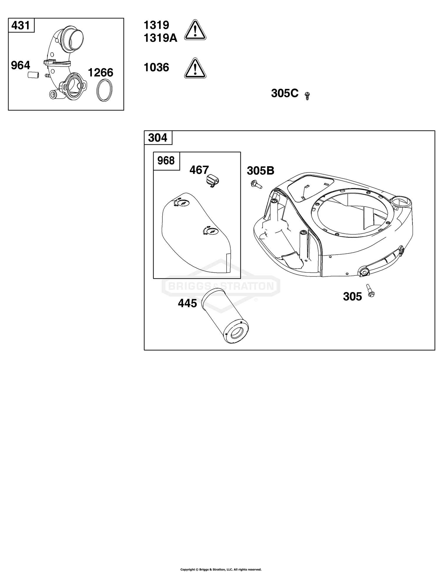 Blower Housing and Air Cleaner Group
