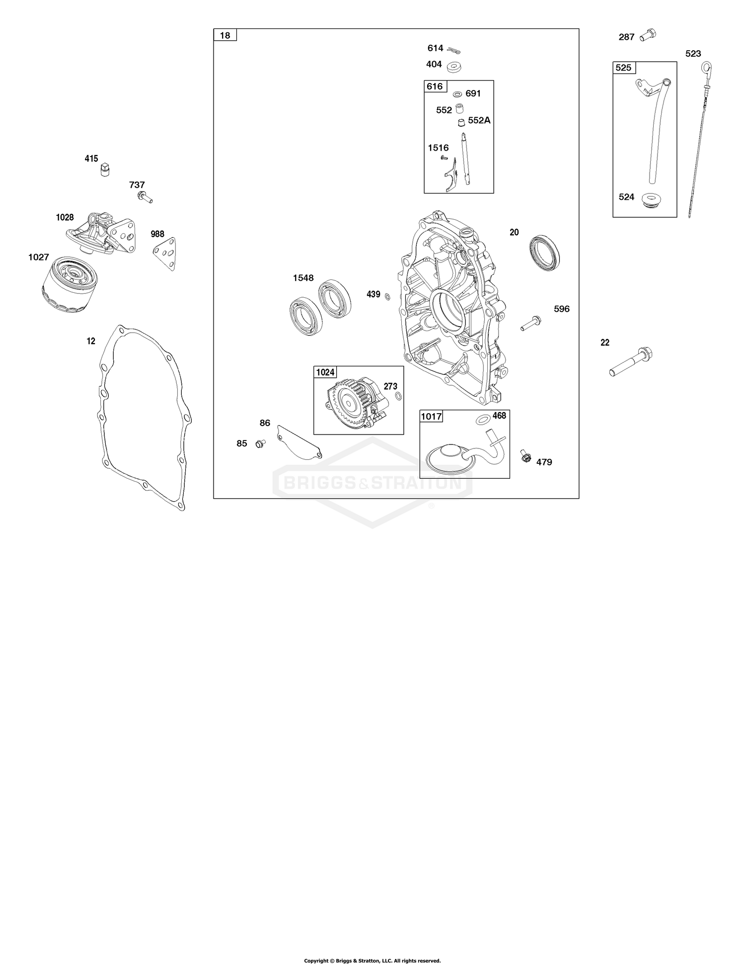 Crankcase Cover and Lubrication Group