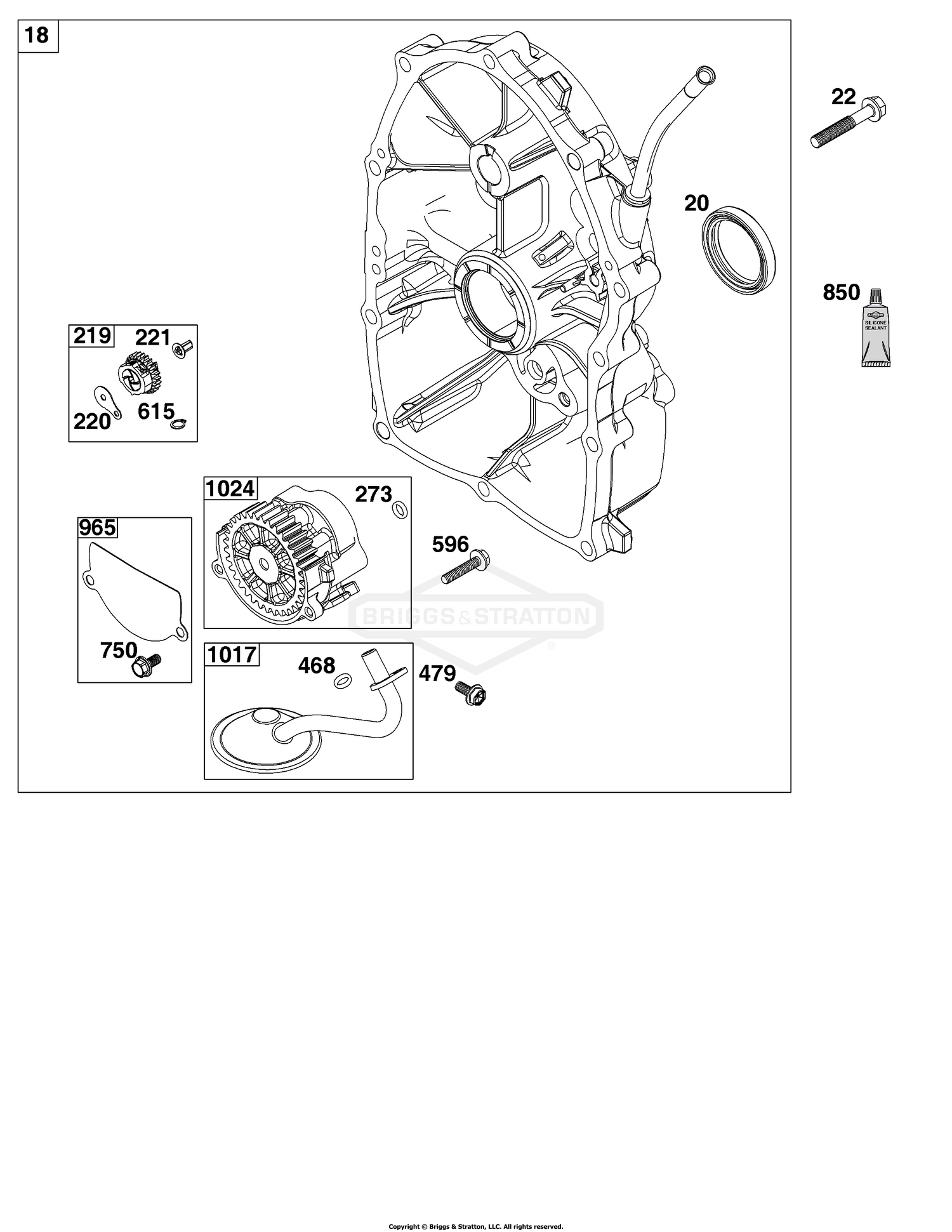 Crankcase Cover/Sump Group