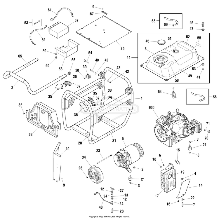 Briggs & Stratton 030477A-02 - 7,000 Watt Troy-Bilt XP - PartsWarehouse