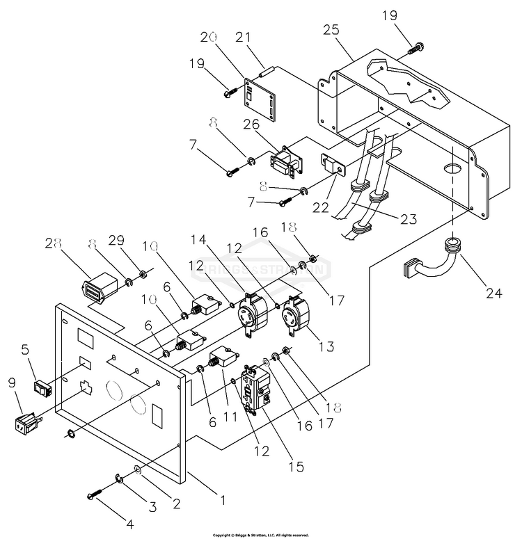 17860 Briggs and Stratton Portable Generator 5,500 Watt 5500GCX