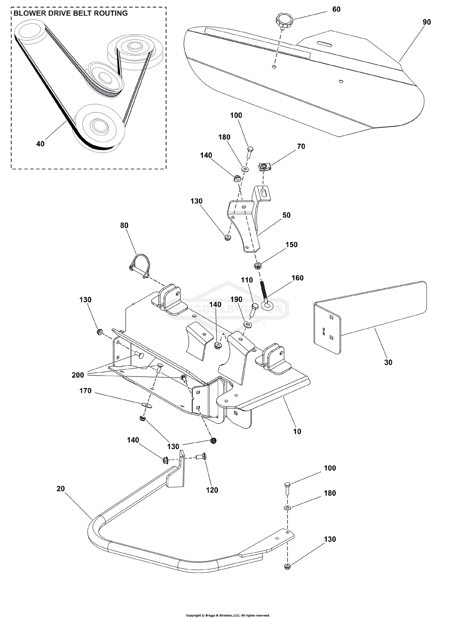 Blower Group - Deck Adapter