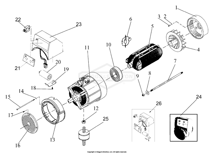 18870 Briggs and Stratton Portable Generator ProPlus 2200 PartsWarehouse