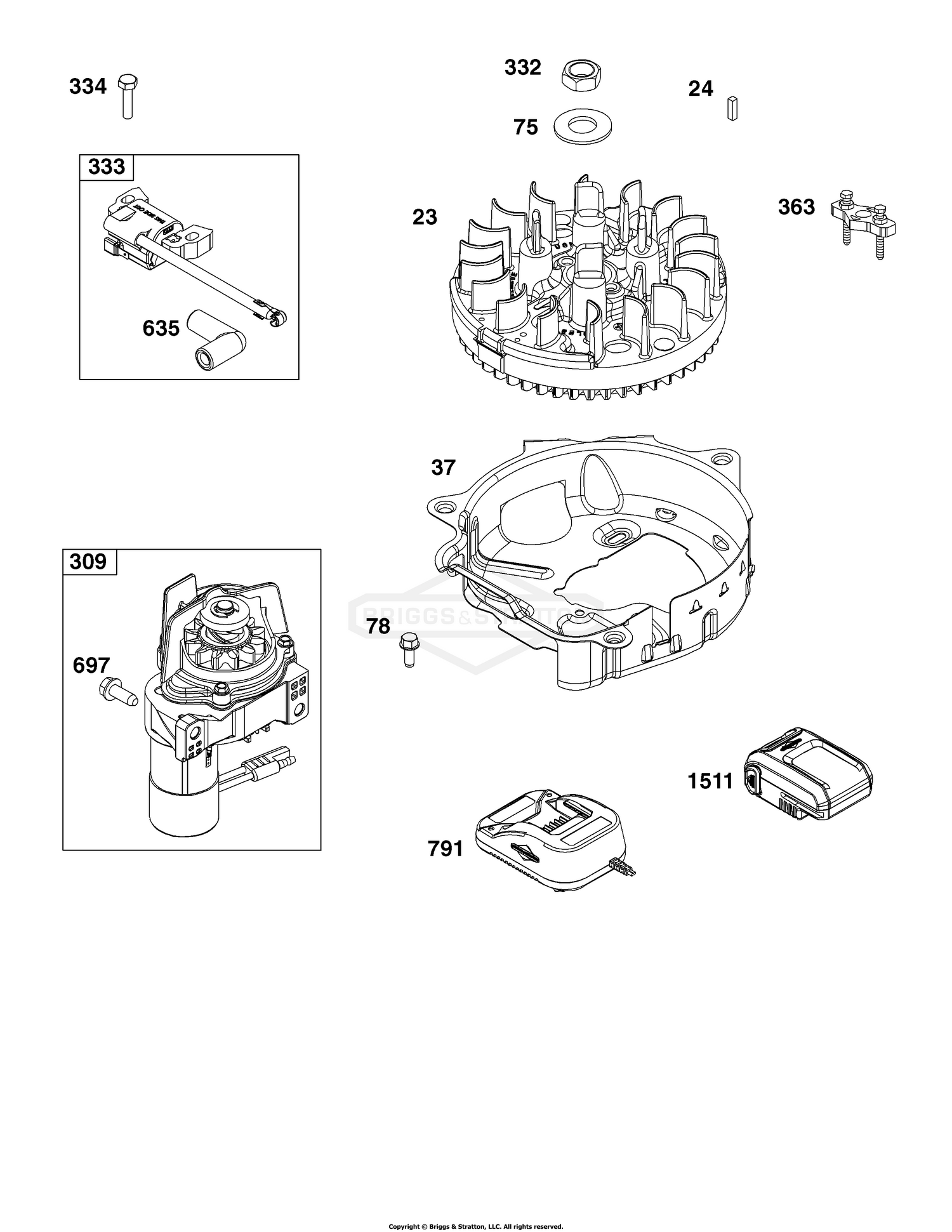 Flywheel, Ignition, and Starter Group
