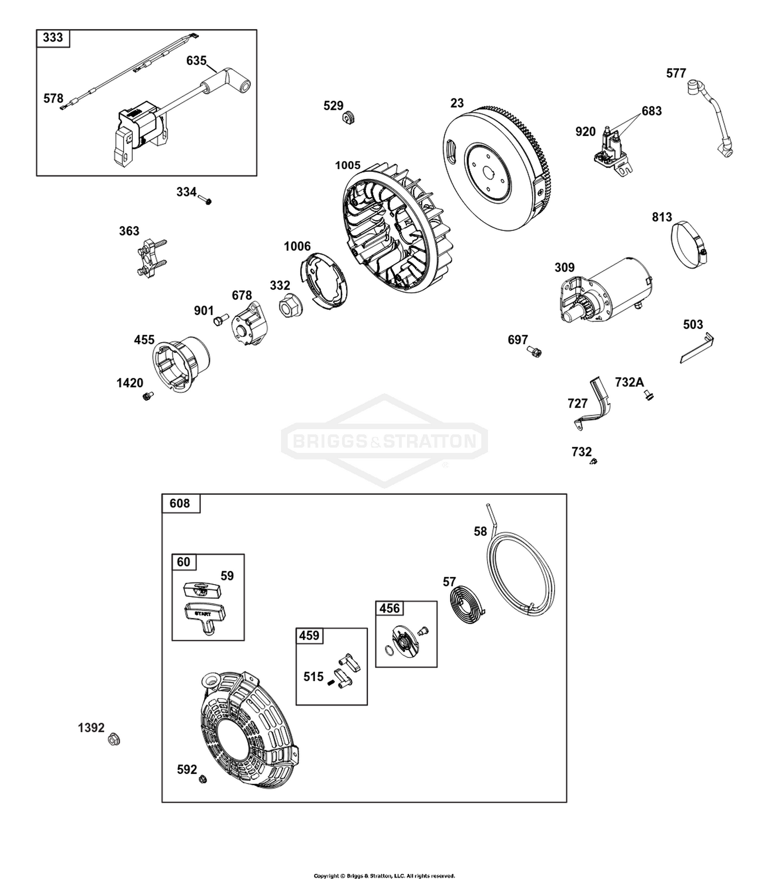 Flywheel/Ignition/Starter Group