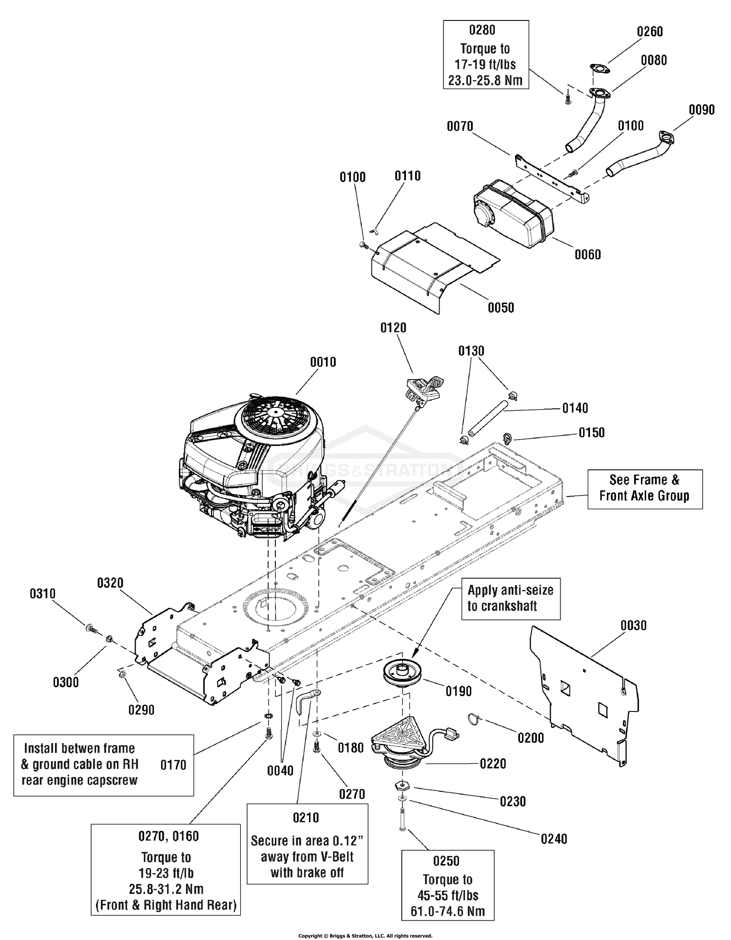 Engine Group - 24HP Briggs & Stratton EFM Twin Professional Series