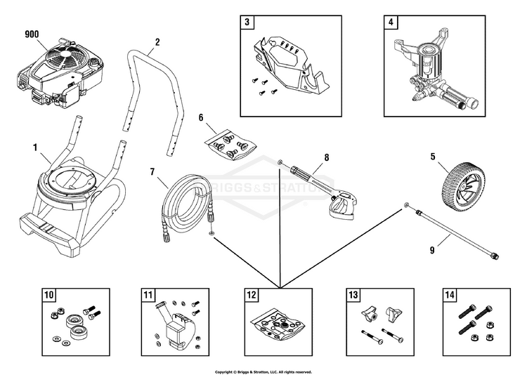 Troy bilt deals pressure washer parts