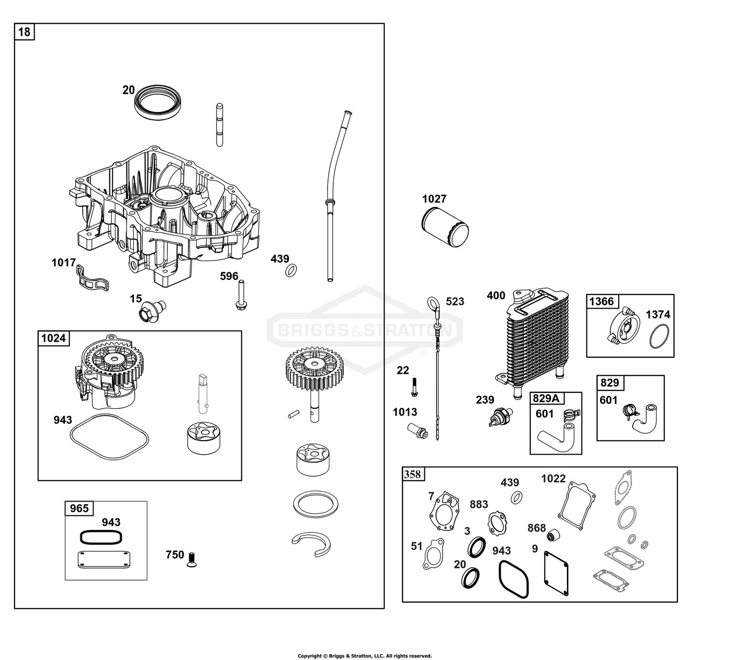 Crankcase Cover/Sump and Lubrication Group