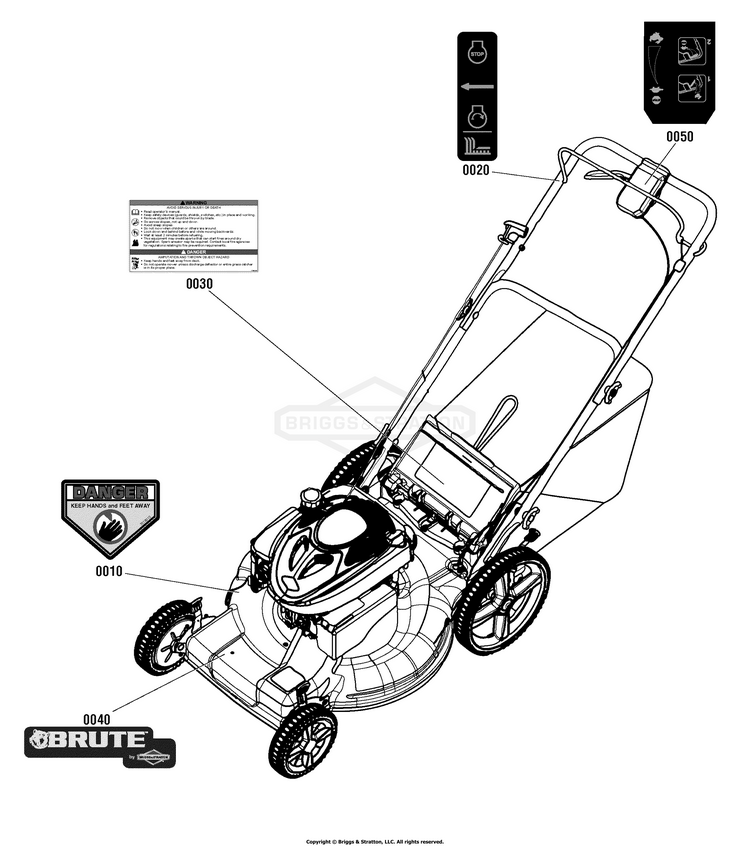 Brute self best sale propelled mower