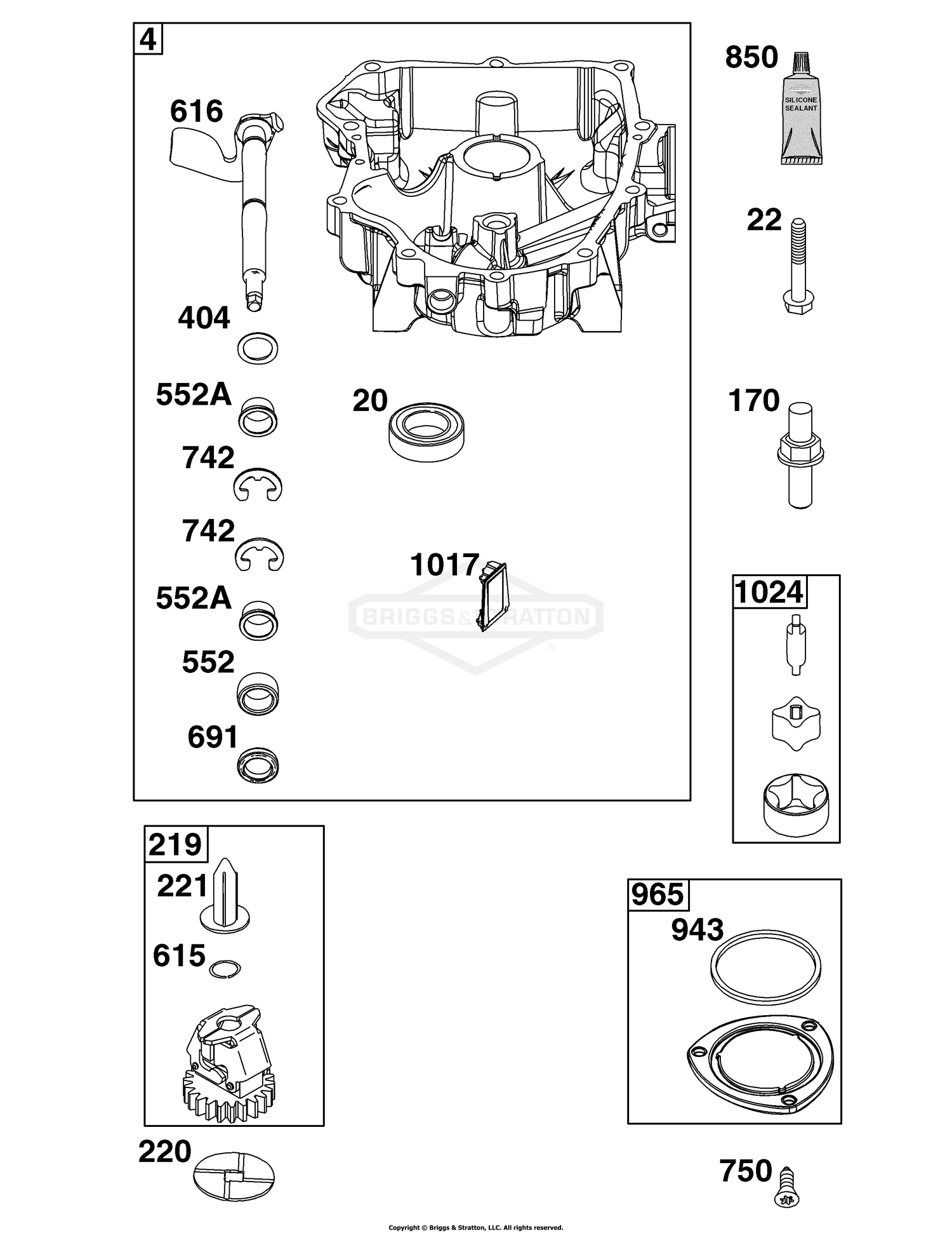 Crankcase Cover/Sump Group