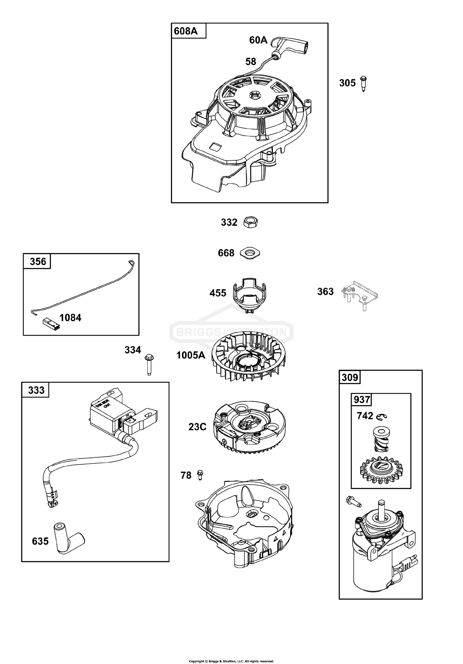 Flywheel, Ignition, and Starter Group