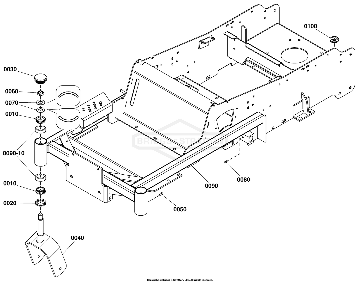 Main Frame and Front Caster Group