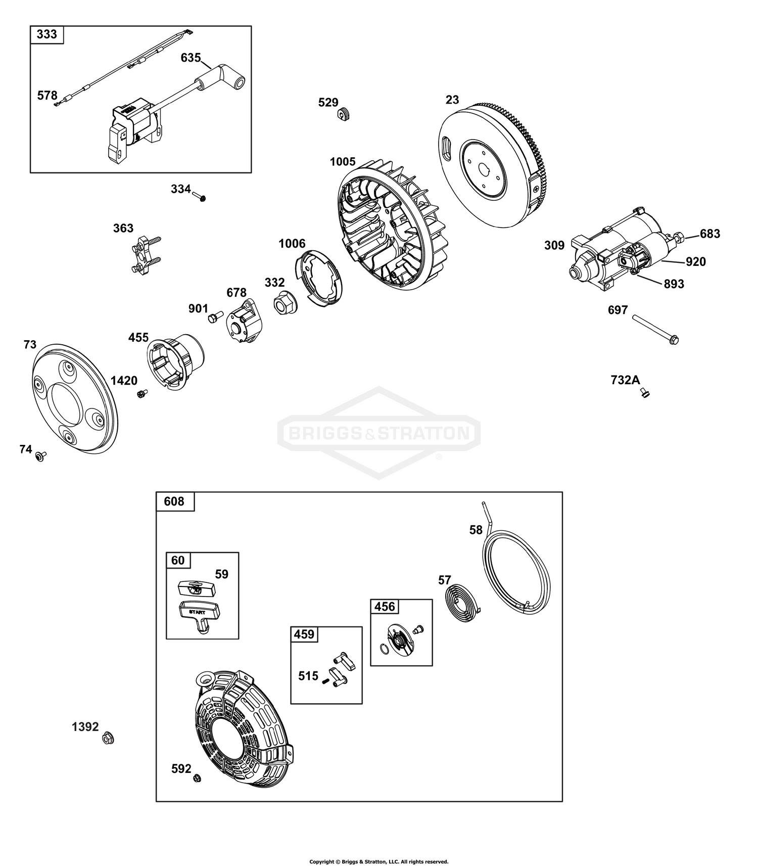 Flywheel, Ignition, and Starter Group