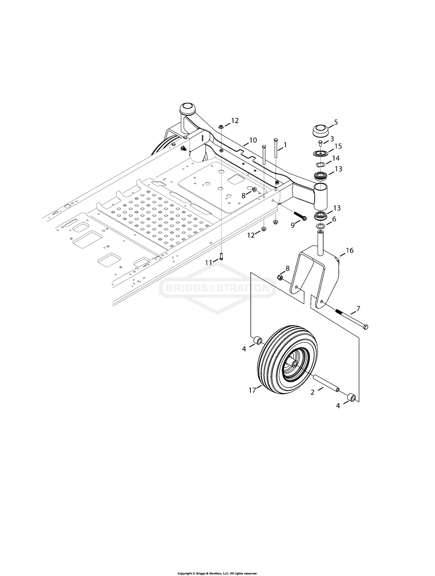 Front Axle & Caster Group