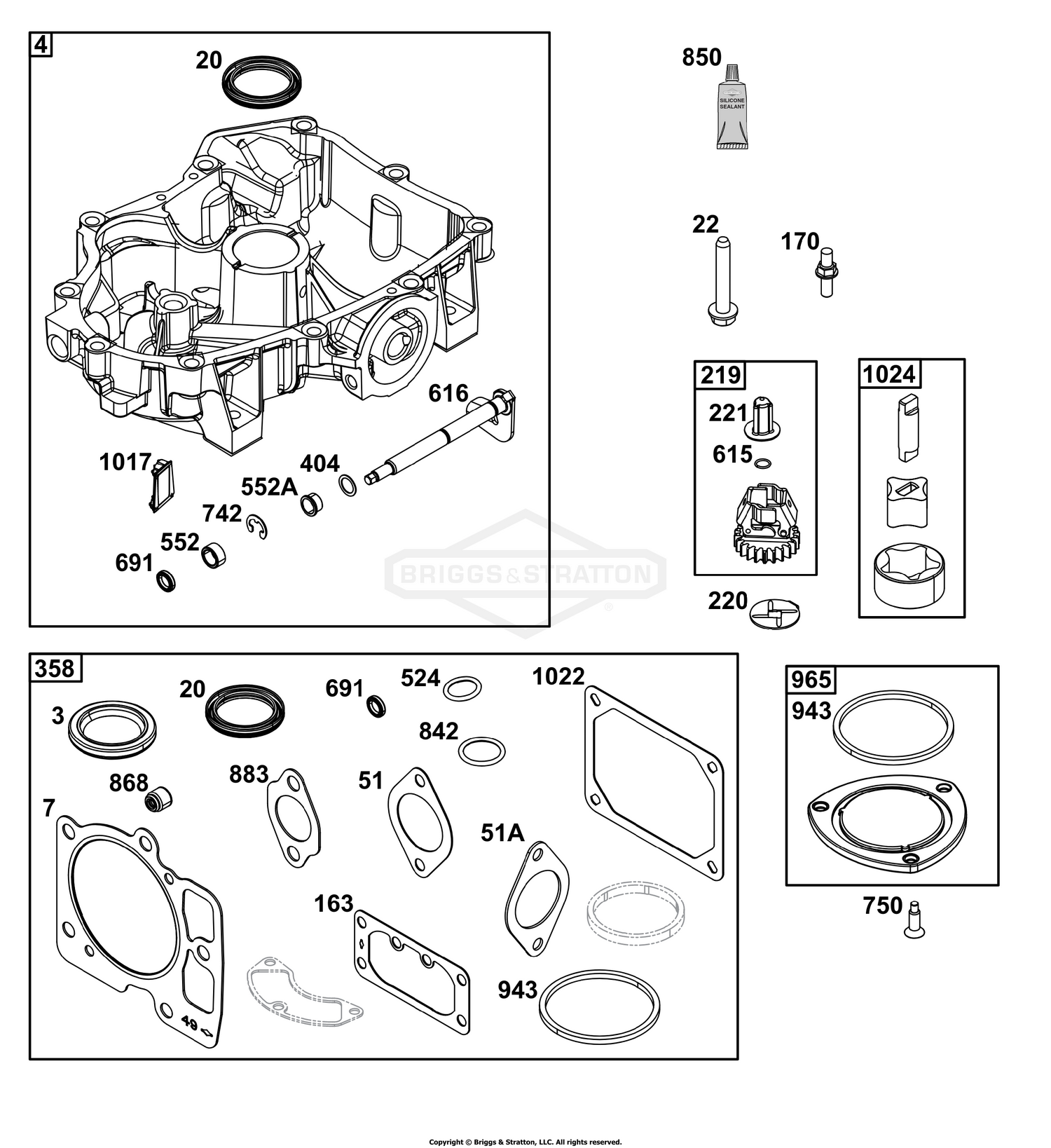 Crankcase Cover/Sump Group