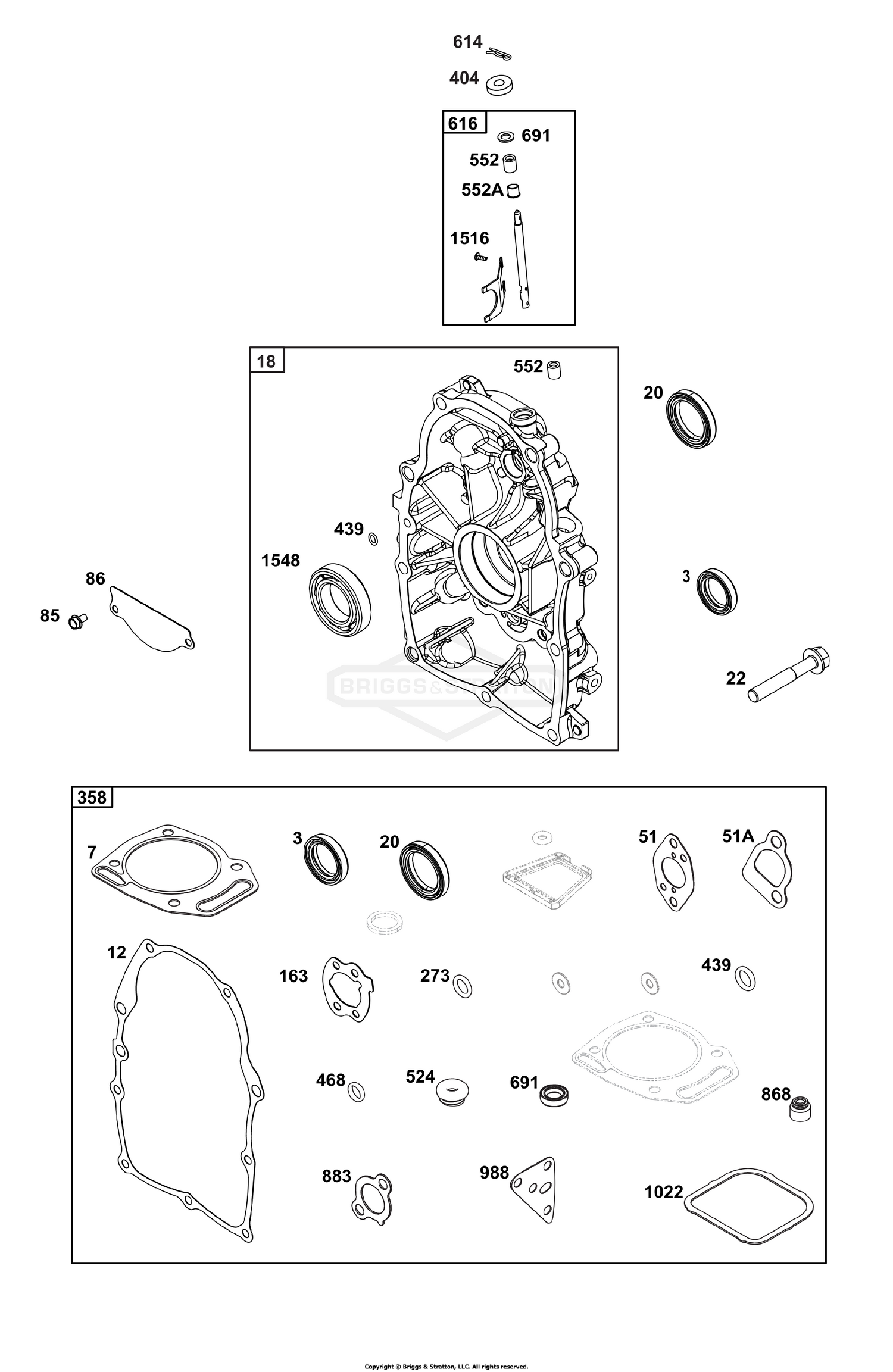 Crankcase Cover/Sump Group