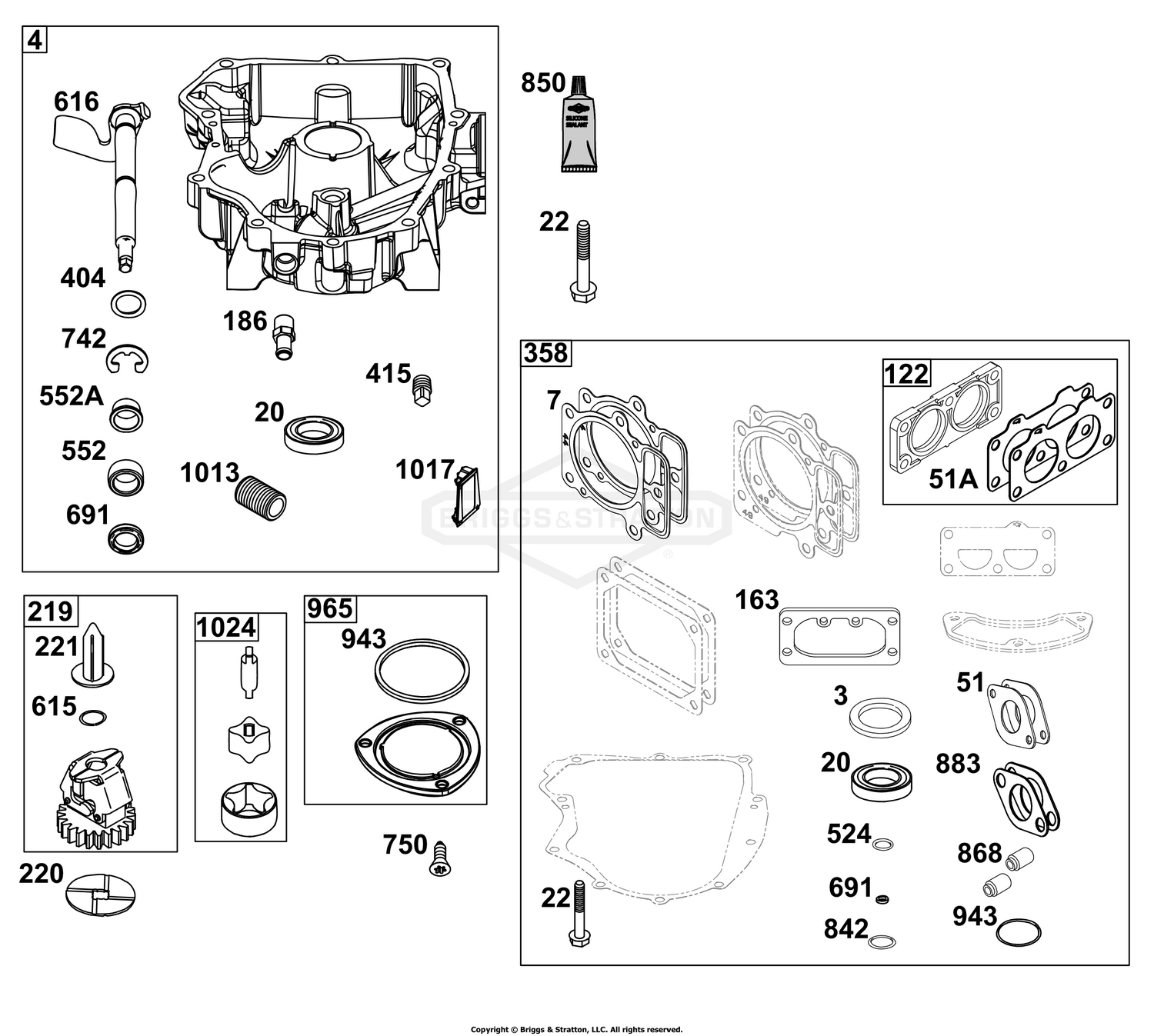 Crankcase Cover/Sump Group
