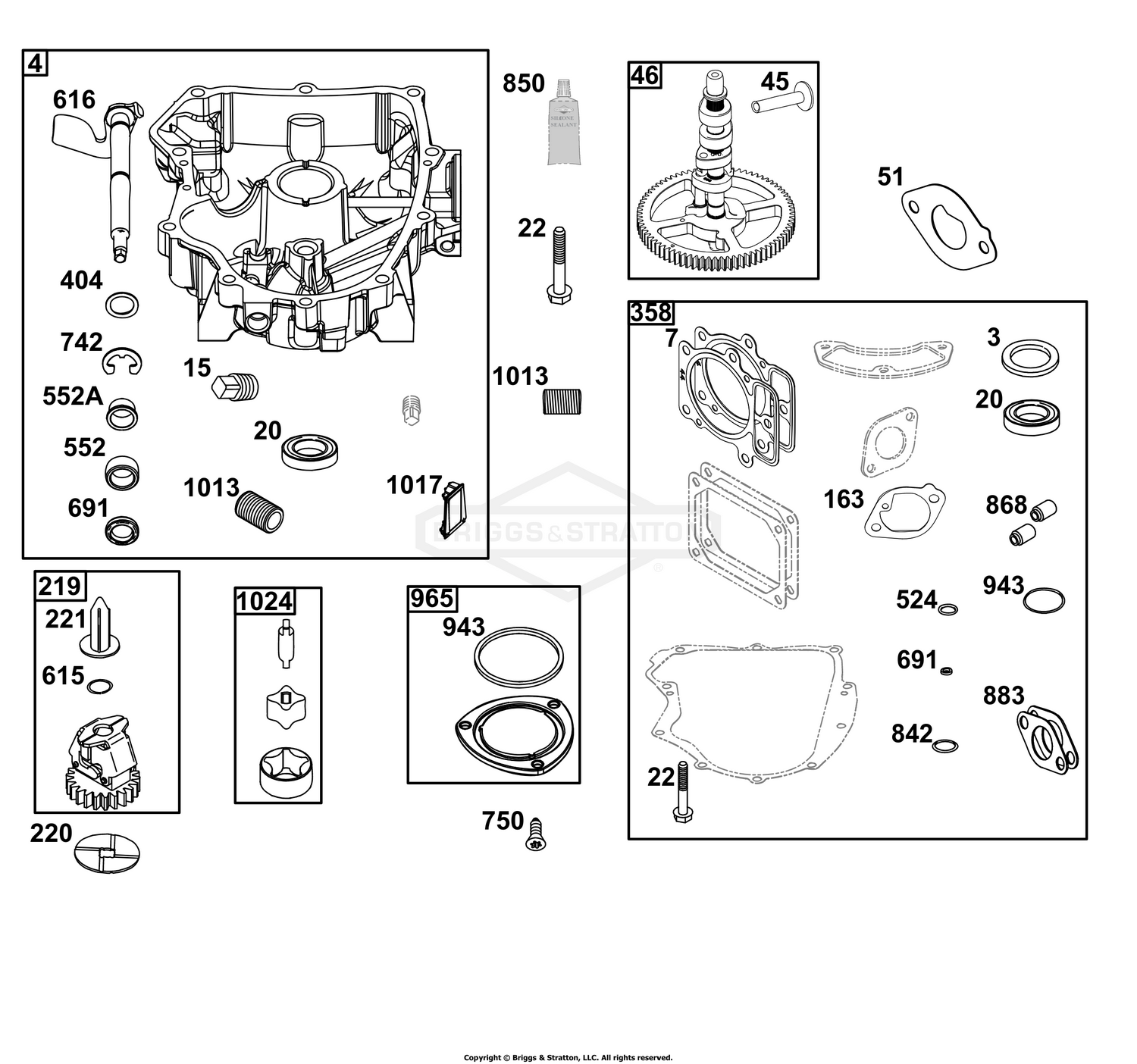 Crankcase Cover/Sump Group