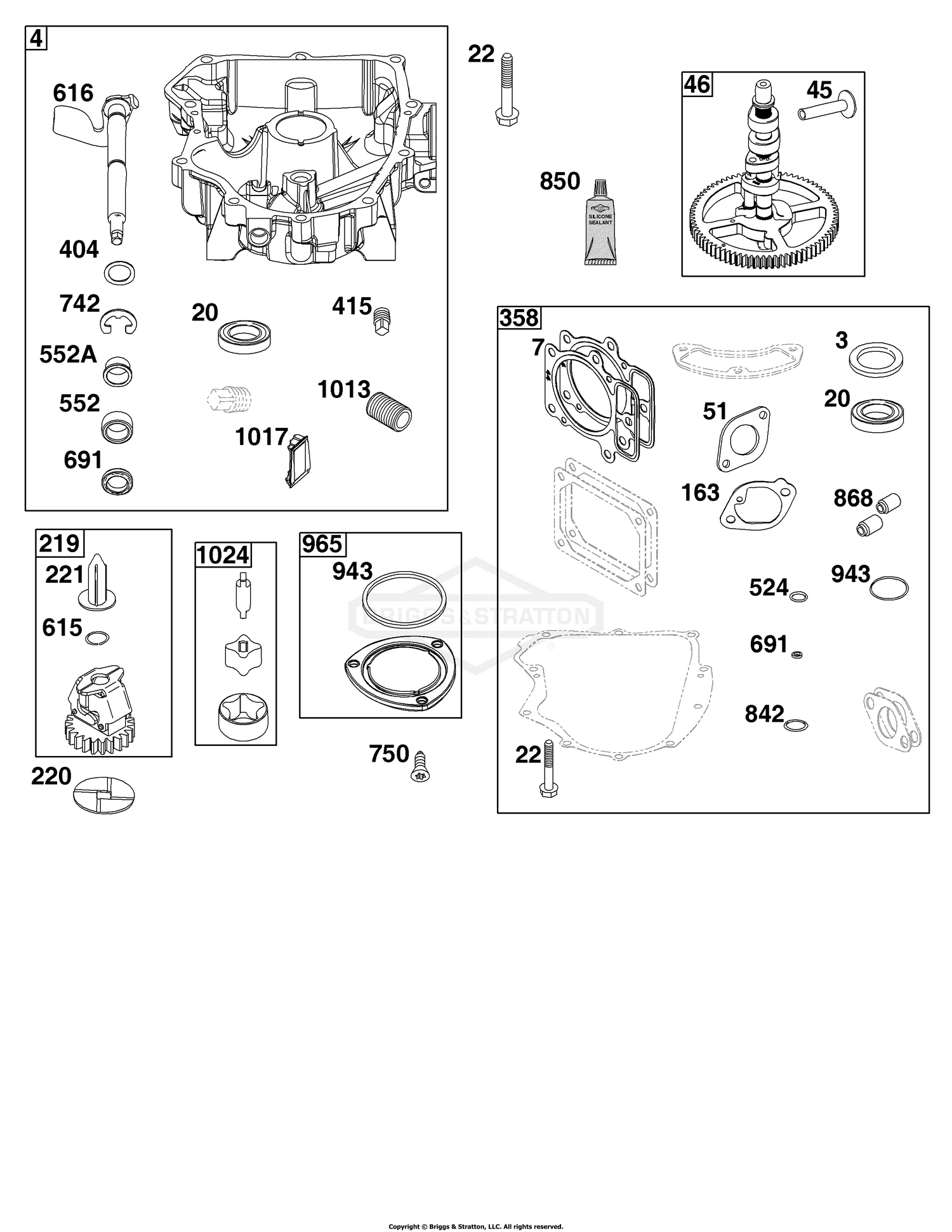 Crankcase Cover/Sump Group