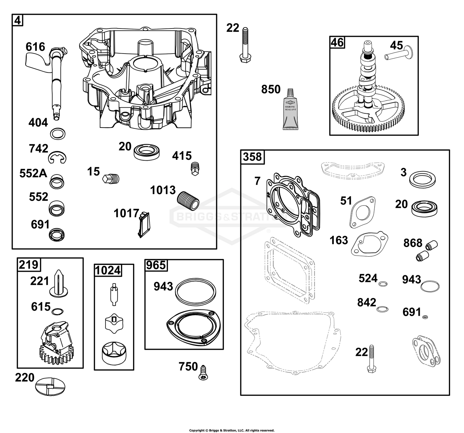Crankcase Cover/Sump Group