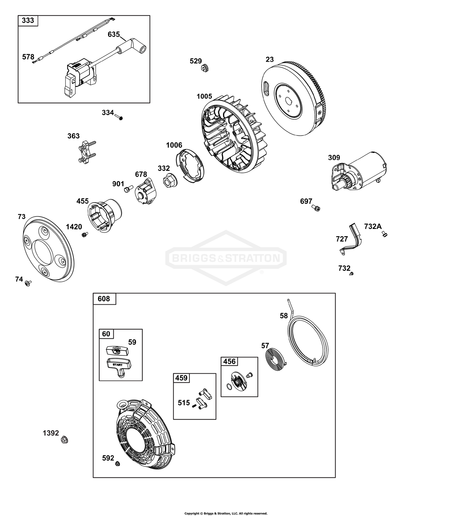 Flywheel, Ignition, and Starter Group