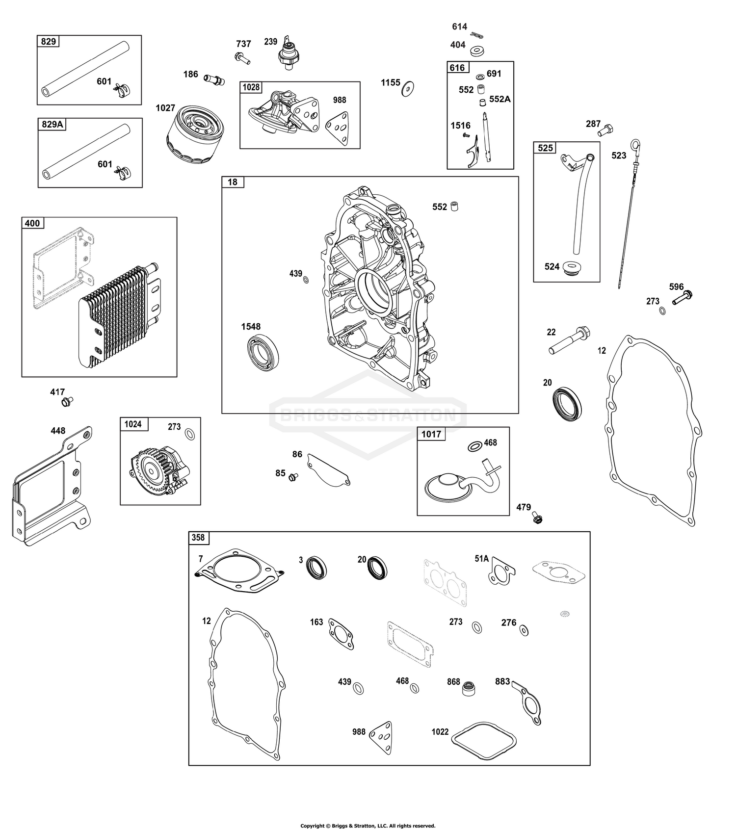 Crankcase Cover/Sump and Lubrication Group