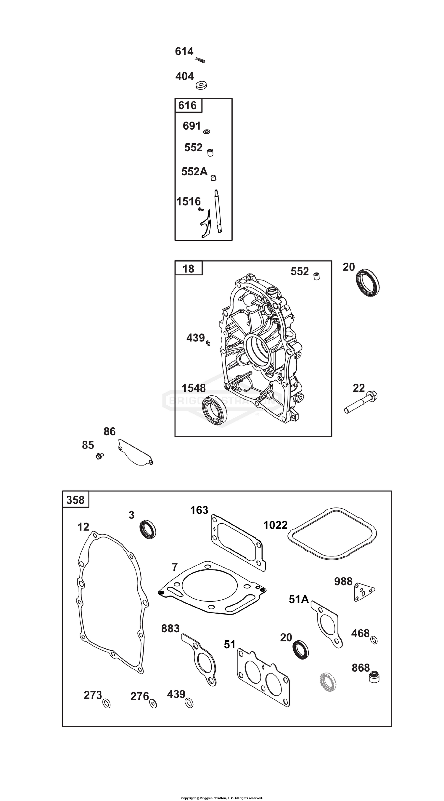 Crankcase Cover/Sump Group