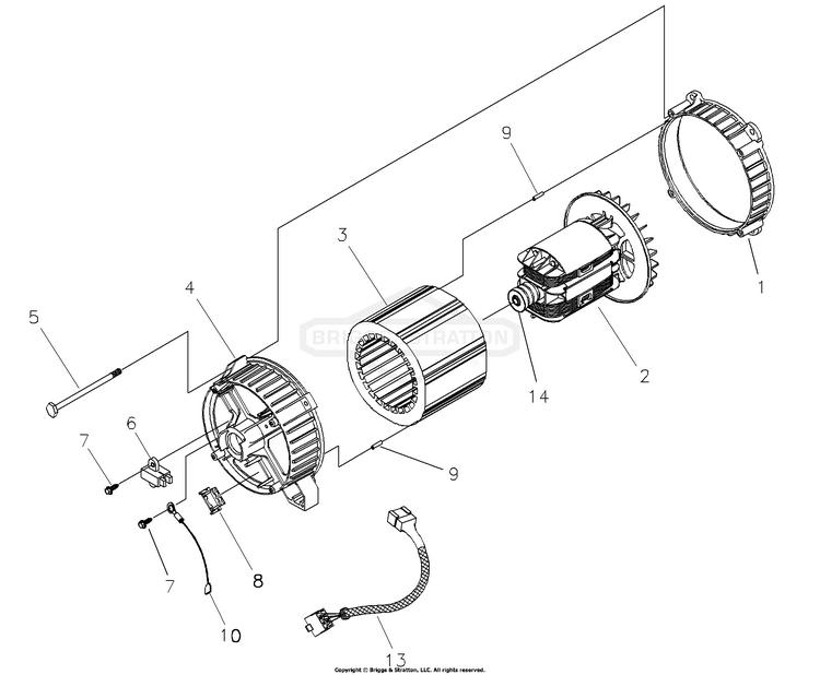 0302060 Briggs and Stratton Generator 5,500 Watt PartsWarehouse