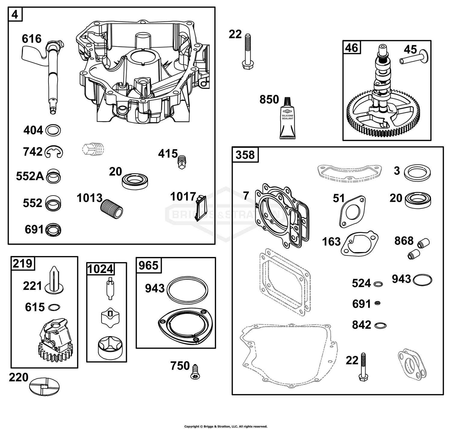 Crankcase Cover/Sump Group