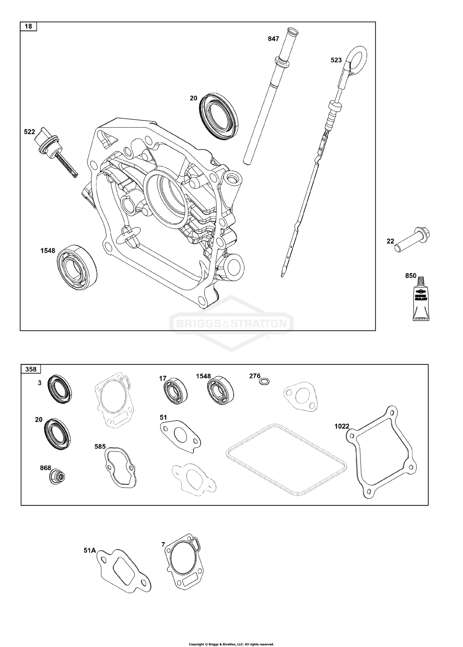 Crankcase Cover/Sump Group