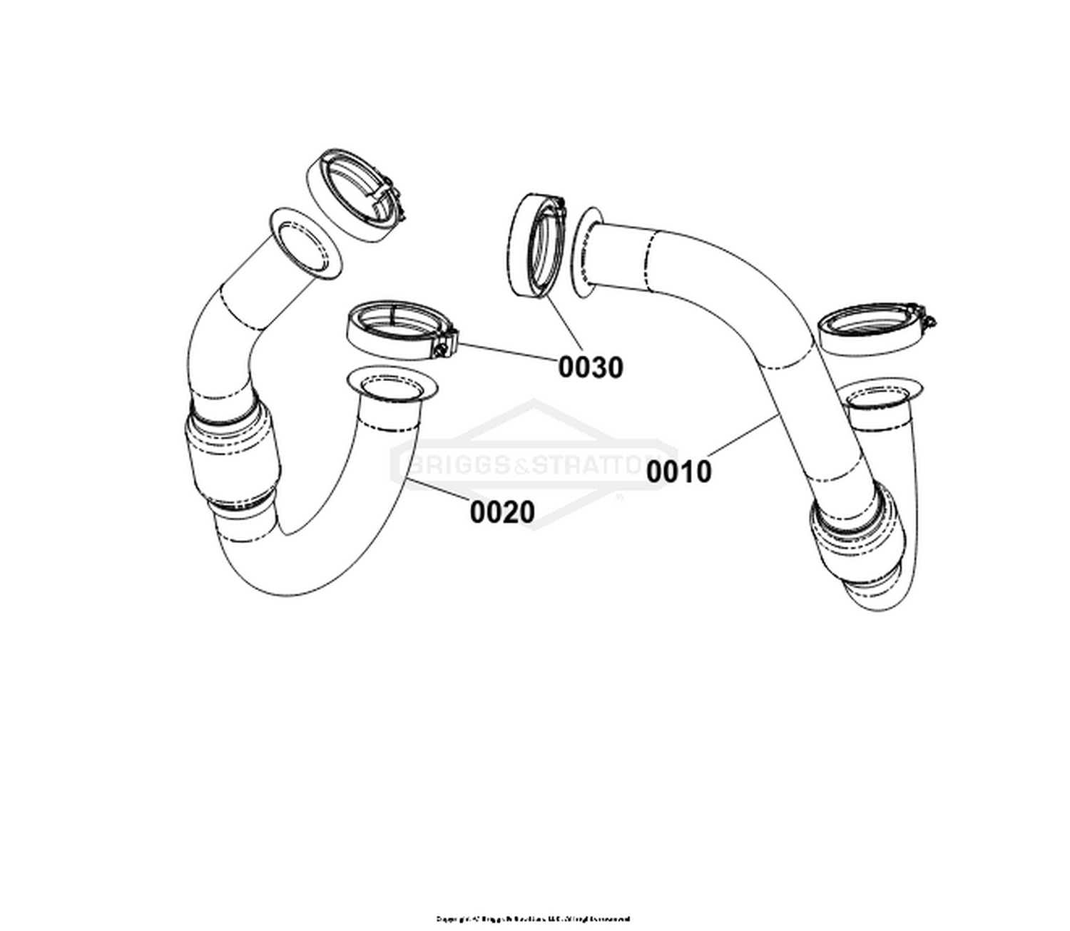 Engine Group - Exhaust Tubes