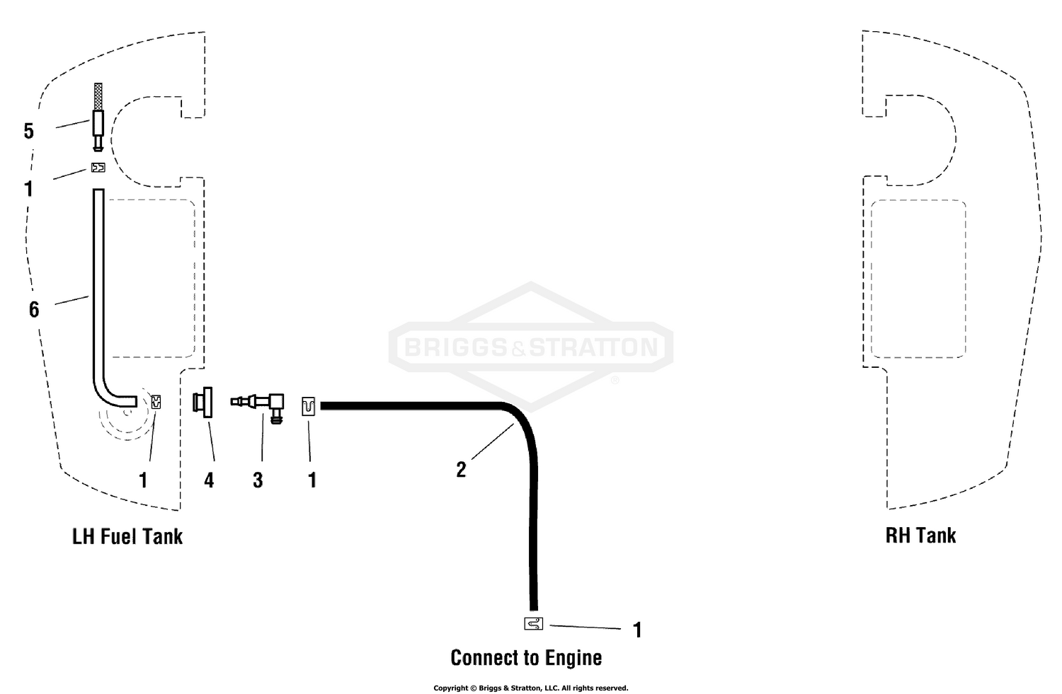 Fuel Supply Hose & Tank Replacement Parts Group