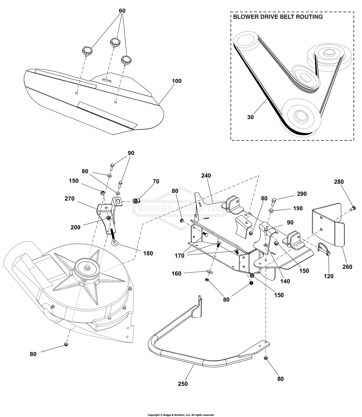 Blower Group - Deck Adapter