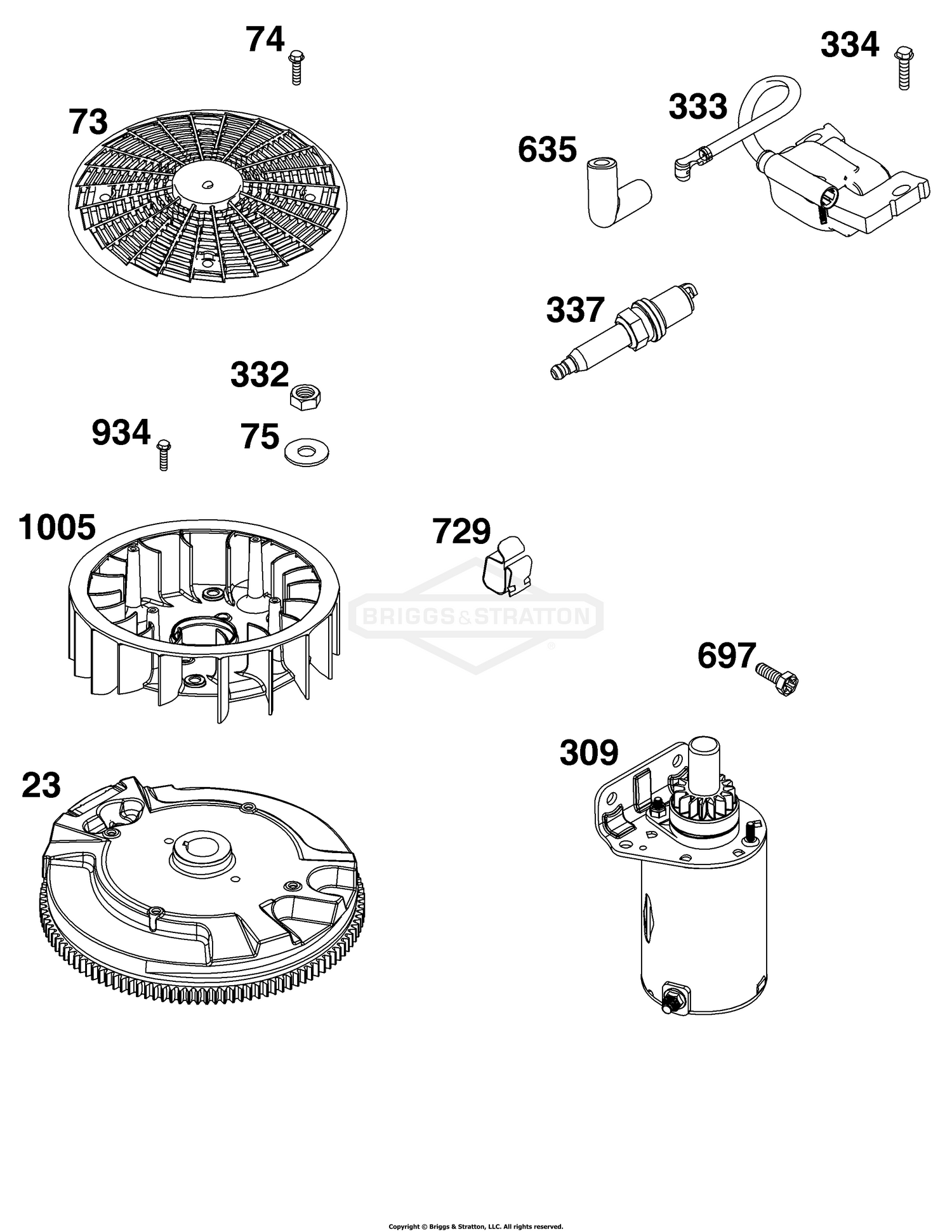 Flywheel, Ignition, and Starter Group