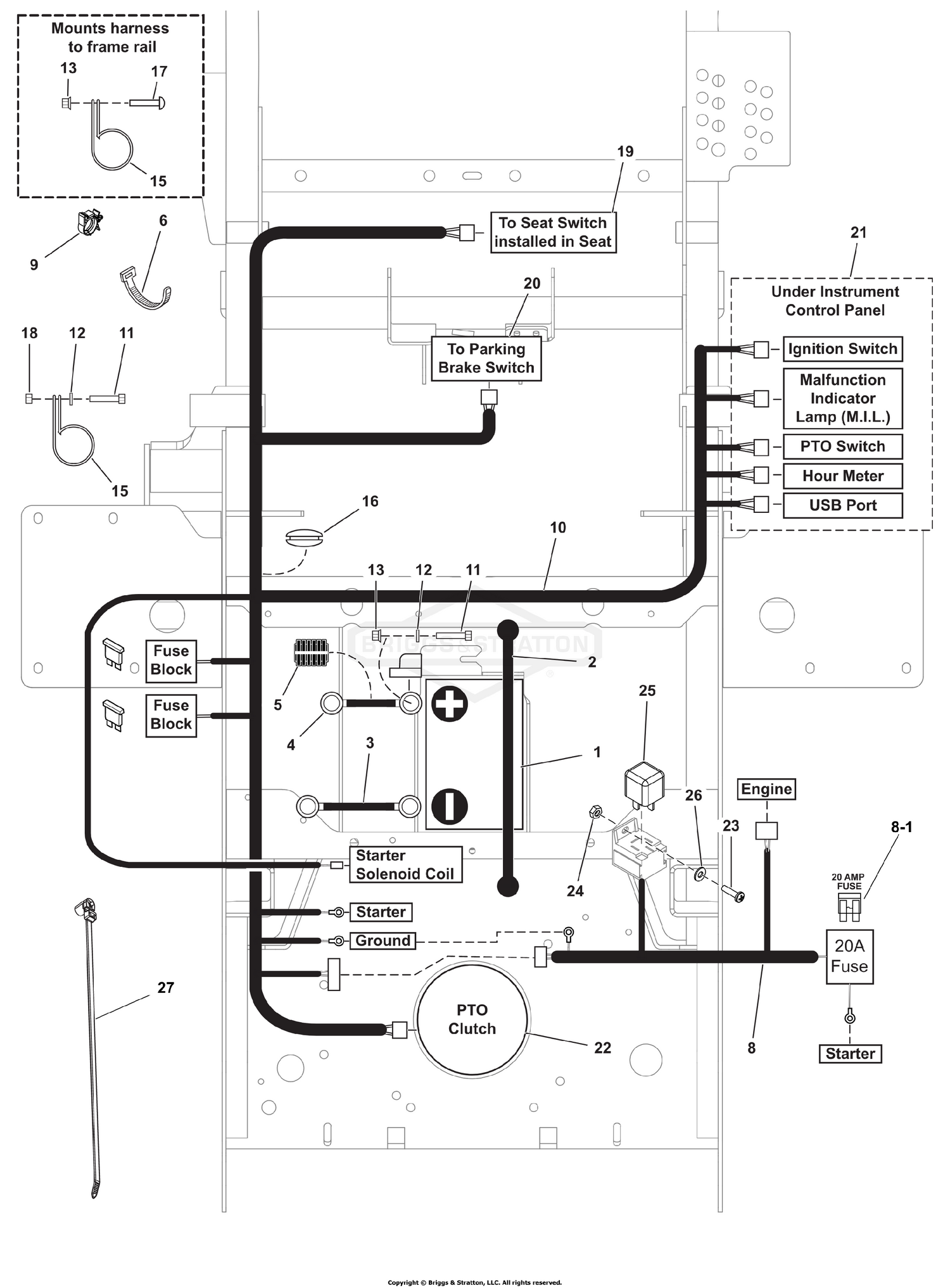 Electrical Group - Briggs & Stratton Models S/N: 4002328397 and Above