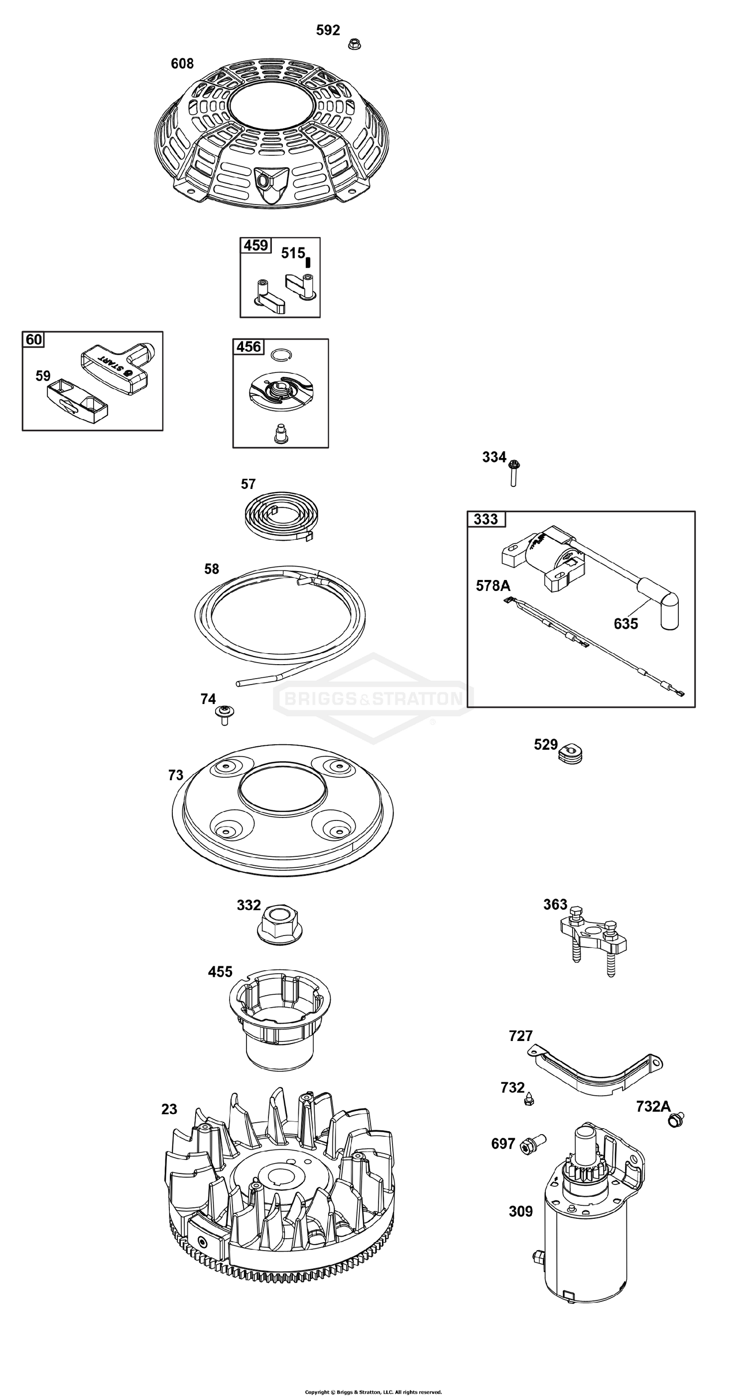 Flywheel, Ignition, and Starter Group