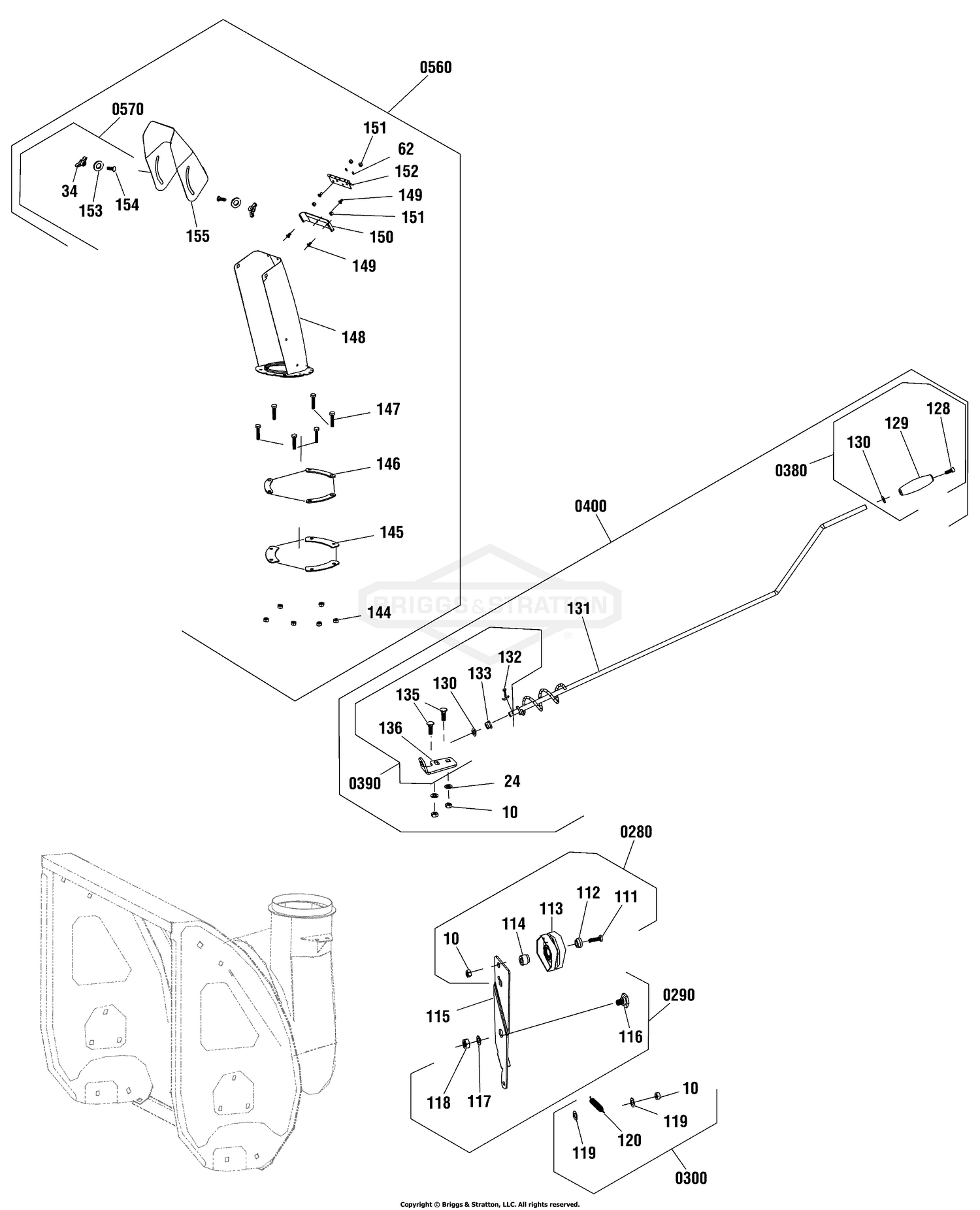 Discharge Chute Group (6965Y_CR)