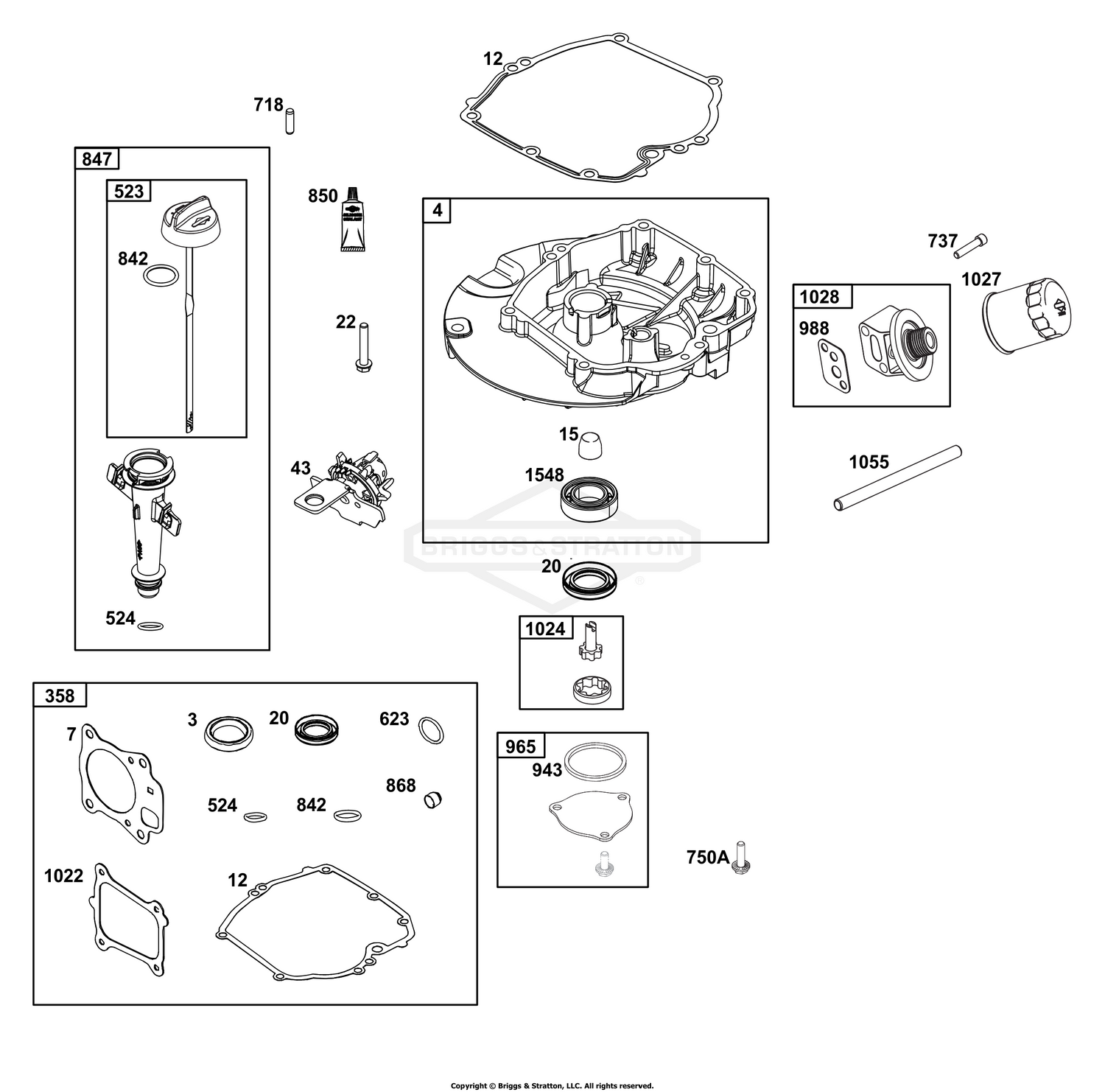Crankcase Cover/Sump and Lubrication Group