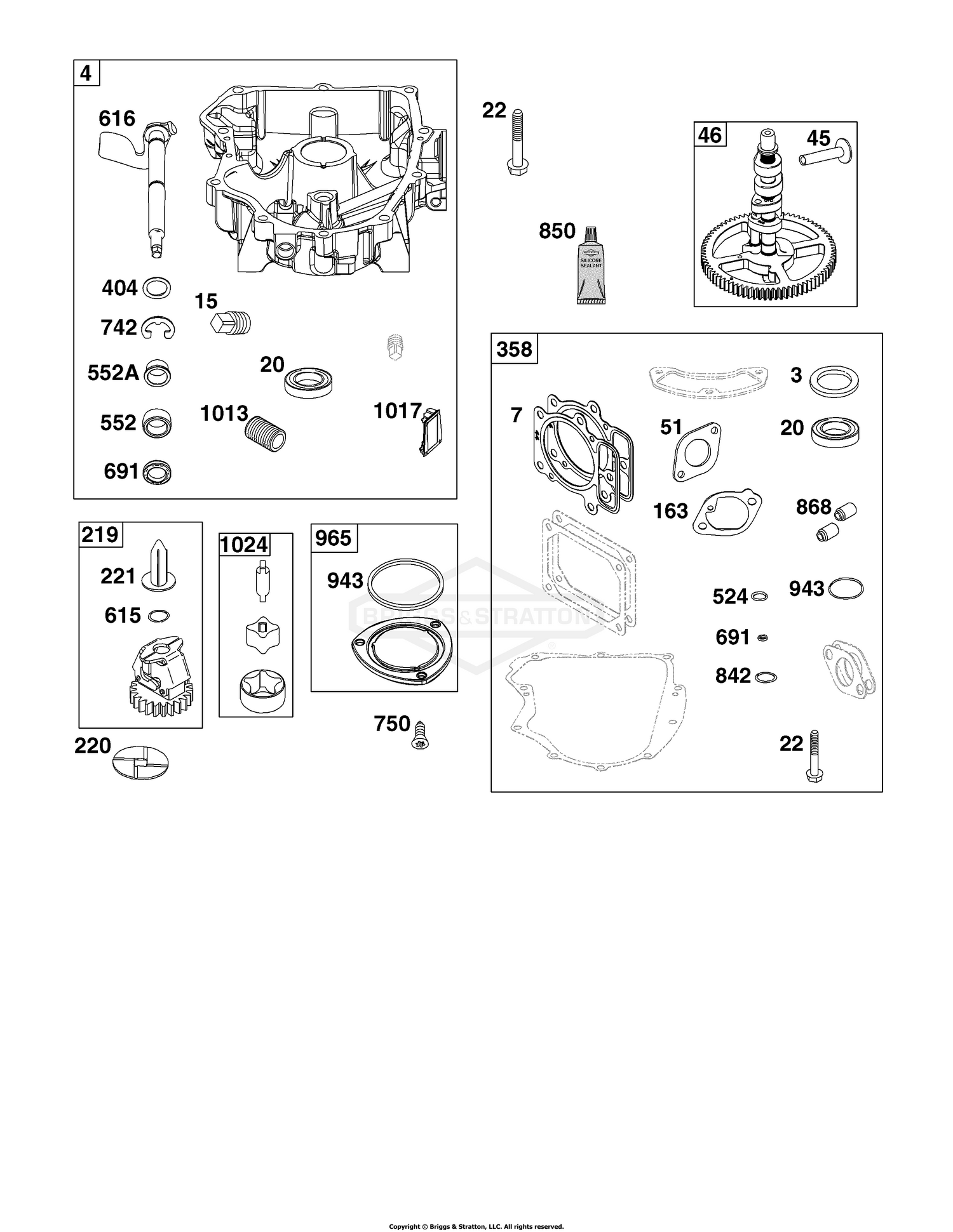 Crankcase Cover/Sump Group