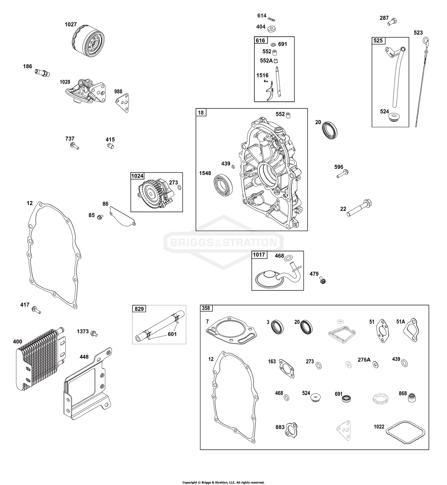 Crankcase Cover/Sump and Lubrication Group